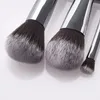 13st Makeup Brushes Premium Soft Cosmetic Powder Blending Foundation Eyeshadow Blush Brush Set Kit Make Up Tools Crystal Silver