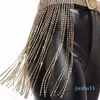 Andra modetillbehör Sparkling Diamond Crystal Chain Tassels Belt Sexig Women Night Club Party Festival Strap For Lady Accessory