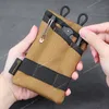 Тактический EDC Molle Pouch Мини-кошелек для карт Ключ Ремень Поясная сумка Кемпинг Туризм Охота Открытый кошелек для монет Кемпинг ТуризмУличные сумки