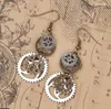 Dangle Earrings For Wedding Heart Personalized Watch Pin Gear
