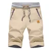 Men s shorts sommar casual bomullsmodestil boardshort Bermuda manlig dragkammare elastiska midja byxor strand 230417