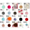 Keychains lanyards 35 kleuren harige donzige bladerdeeg 8cm faux konijn fur ball pom sleutelhanger gouden sleutelhanger handtas drop levering mode ac dh2zp