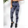 Kobiety legginsy kobiety bezproblemowe barwniki legginsy nadruku legginsy wysokie talia fitness Podnoszenie Knitówki na zewnątrz rajstopy mody T231118