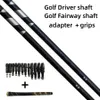 Club Heads Golf clubs shaft fuji blueblack 6SX graphite material golf driver and Fairway woods Install adapter grip 231117