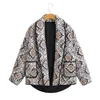 Giacche da donna UNIZERA Autunno-Inverno Prodotto Moda Casual Edition Cappotto cardigan in cotone sciolto stampato 231118