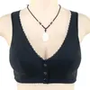 Sutiãs de sutiã de algodão de algodão frontal colete brassiere mole feminina íntima feminina sugestão plus size bras for women wide strap p230417