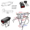 Bakre rack ebike batteri 52v 48v 36v 20Ah 18AH 15AH Electric Bycicle Batteria Pack för Bafang 1800W 1500W 1000W 750W 500W 350W