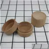 Jewelry Boxes Beech Round Ring Box Earring Necklace Packaging Storage Portable Drop Delivery Display Dhgarden Dhnty