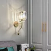 Настенные лампы роскошные хрустальные тенистые светильники освещение гостиная