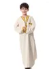 Conception de vêtements ethniques Softy Thawb Costume islamique Jubba 115-160 cm Tall Boy Thobe