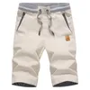 Men s shorts sommar casual bomullsmodestil boardshort Bermuda manlig dragkammare elastiska midja byxor strand 230417