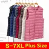 Women's Down Parkas Women Autumn Winter Ultralight Thin Packable Down Slest Jacket Plus Size 5xl 6xl Fe O-Neck Casual Down Vest Coatsl231118