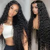 Wholesale glueless cuticle aligned lace frontal wigs 100% human hair pre plucked water wave wig human hair 360 lace wig