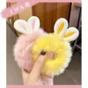 Korean Internet Celebrity Super Immortal Ears Loop Girl Horsetail Tie Rabbit Cute Plush Hair Rope Headwear