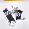 Lyxig babystrumpor Hög kvalitet Småbarn Socks Kids Designer Kläder Bekväm pojke Girl Slang Stripe Design Child Pantyhose