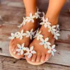 Sandaler Kvinnor Flat Ladies Girls Roman Flower Casual Slippers Beach Shoes Outdoor Fashion Elegant