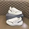 Berömda män makro casual skor plattform som kör sneakers Italy original elastiska band lågt topp svart vit läder designer fantasy ökade sportskor box eu 38-45