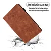 Embosed pu lederen portemonnee tablet funda voor iPad 10.2 2022 Mini 6 2021 2020 iPad 9 8 7 8e 9e gen met penhouder kaartsleufkaartje Kijkafkoppeling Tablet PC -cases