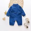 Rompers IENENS Baby Rompers born Jumpsuits Clothes Denim One-pieces 0-18 Months Boy Girl Soft Suits Kids Clothes 230418
