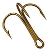 50 PCS/Lot Red Anchor Hook High Carbon Steel Barbed Treble Hook Fishing Tackle FishingFishhooks Sports Entertainment