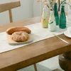 Biegacz stołowy bieżnik wiejski wiejski wiejski biegacze stołowe z frędzlami do jadalni kuchennej przy przyjęciu Dekoracja komody Lvory Green 231117