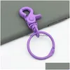 Party Favor Key Ring Color Round Chain With Accessory Circle Cute Keychain Personality Ct0146 Drop Delivery Home Garden Festive Supp Dhcwe