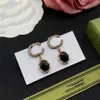 Woman Fashion Designer Earring Brand stud Earing Letter Double G Diamond Pearl Gold Hoop earring ggity For Women Heart Trend earrings gghj