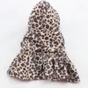 Abbigliamento per cani Cani da compagnia Motivo leopardato Abbigliamento invernale Cucciolo Cotone Abbigliamento caldo Cappotti Prodotto per esterni