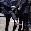 Livraison rapide femmes hommes Trump Crew chaussettes de sport cheveux jaunes drôle dessin animé bas de sport Hip Hop chaussette nouveau