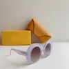 Gafas de sol redondas de gran tamaño para mujer, lentes de sol brillantes con degradado en negro y gris, de diseñador, con protección UV400, con caja