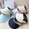 good Summer Candy Color Designer Ball cap Women's Vacation Sports Sun Protection Breathable Triangle Letter Print 6 Colors casquette