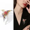 Pins Broches Prachtige Phoenix Broche voor Vrouwen Luxe Emaille Kleur PINs Mode Doek Tassen Accessoires Elegante Vogel Sieraden Geschenken 231118