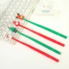 Gelpennor 24 st Kawaii Christmas Gel Pen 0,5 mm svart bläck mjuk tecknad söt form Neutral pennor Student Stationery School Office Supplies 231117