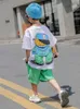 衣料品セットドームカメラファッション夏のティーンエイジャーボーイ服の男の子4 6 8 10 12 14年韓国カジュアルTシャツショーツ2PCS面白い漫画スーツを定義する