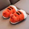 Terlik karikatür köpek yavrusu çocuk pamuk terlik kapalı kaymaz yumuşak dip sıcak ayakkabılar çocuklar ev bebek tüylü 231117