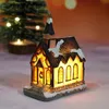 Christmas Decorations Small Ornaments Gifts Resin House Micro Landscape 231117