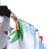 T-shirt da uomo Pagliaccetto da uomo Tuta dolcevita Cardigan da spiaggia Camicia da uomo Fiore manica corta da uomo Set lungo