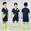 Collectable Kid Football Jerseys Customized Children Soccer Uniform Shirts Futsal Sportswear Child Team Football Tracksuit Boy Sports Suit Q231118