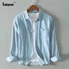 Erkek Ceketler Harajuku Moda Demin Bluz Seksi Temel Top Erkekler Lepal Yaka Gömlek Giyim Son Gündelik Jean Gömlek Blusa Plus Boyut S-4XL 231118