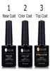 1st Base Top Coat Nail Gel Set Polish Nail Art Primer Lacquer Ingen torkning av UV LED långvarig gel6678576