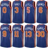 Tryck basket Josh Hart Jersey 3 City Jericho Sims 45 Isaiah Hartenstein 55 miles McBride 2 Evan Fournier 13 Donte Divincenzo 0 Uttalande Anpassade män Kids