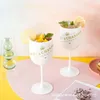 Kieliszki do wina 6pcs Veuve żółta etykieta poliwęglanowy klicquot szampana flety coupes wisky cups6361734 Drop dostawa dom domowy kitc dhe0y