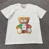 T-shirt da uomo Italia Womans t Abbigliamento Stuffed Bear Grafica Lettera Stampa Tempo libero Moda Durevole Qualità Designer Nero 3xl 5xl Tee Coach