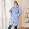 Women's Down Parkas Semir Down Jacket Women long Black Technology Waterly Loose Basic Solid Hooded Tick Down Coat for Womanl231118