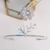 Hair Clips Elegance Crystal Jewelry Tiara Crown Alloy Rhinestone Bride Small Headband Wedding Headdress