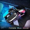 Mouse PX2 Metal 2 4G Ricaricabile Wireless Mute Mouse 1600 DPI 6 Pulsanti per PC Laptop Computer Gaming Office Home Impermeabile 231117