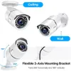 Sports Action Video Cameras ZOSI 1080P 2MP TVI CCTV 120ft IR Nightvision Motion Sensor Waterproof Home Outdoor Surveillance Security Bullet camera 231117