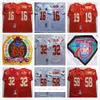 Film DIY Vintage Football 58 Derrick Thomas Jerseys Mitchell Ness 16 Len Dawson 19 Joe Montana 32 Marcus Allen Jersey College Red White