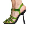Neue Sandalen Kristall transparente Schuhe PVC hochhackige Luxusmarke Frau Schuh Sommer klare Absätze für Frauen Stripper auf 230406