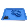 4PCS Degradable Rolling Tray Smoking Accessories with Funnel Grinders Tobacco Plates Accessories Degradable Herb Grinder Cigarette